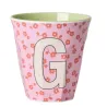 Vaso de melamina con letra G | Happyideas