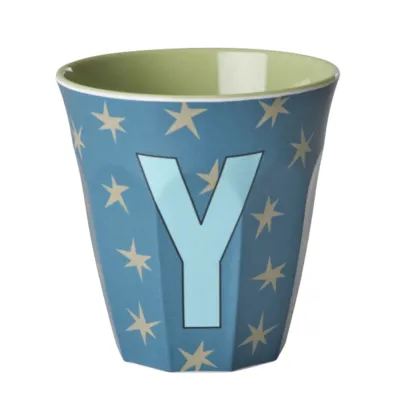 Vaso de melamina con letra Y | Happyideas