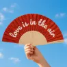 “Love is in the air” Glitter Fan - Happyideas.com