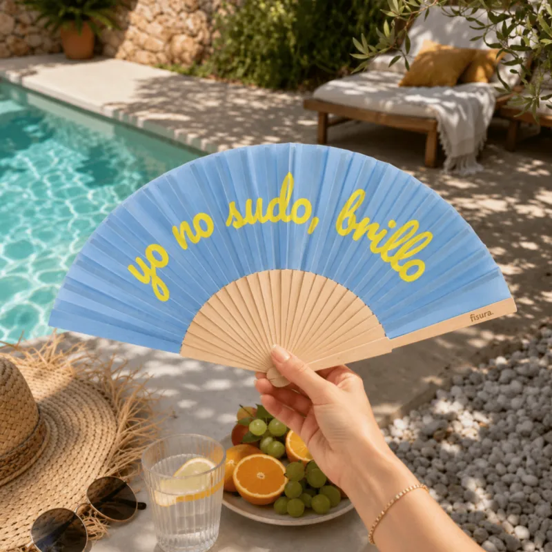 I don’t sweat, I glow blue fan (glows in the | Happyideas