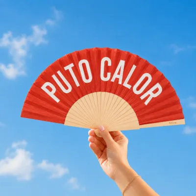 Abanico Puto calor: abanico con humor | Happyideas