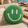 Cojín Smiley Verde: cojín divertido y original | Happyideas