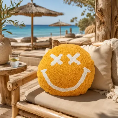 Cojín Smiley Amarillo | Happyideas