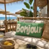 Cojín Bonjour: cojín original con mensaje | Happyideas