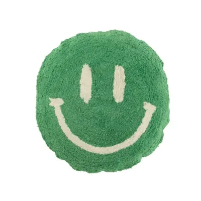 Cojín Smiley Verde: cojín divertido y original | Happyideas