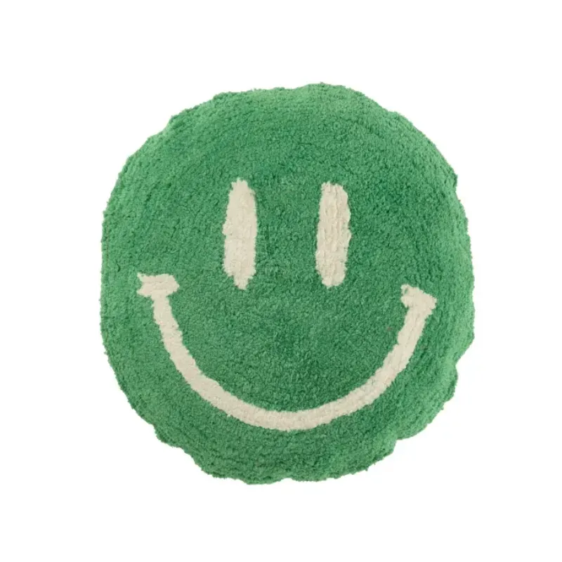 Cojín Smiley Verde: cojín divertido y original | Happyideas