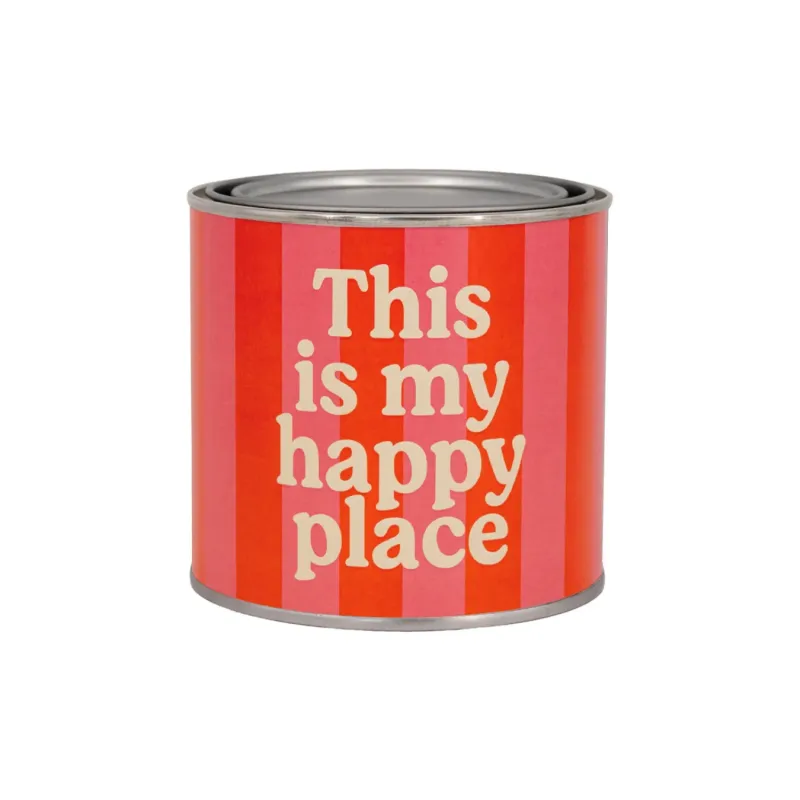 Tin Candle This Is My Happy Place: scented candle | Happyideas