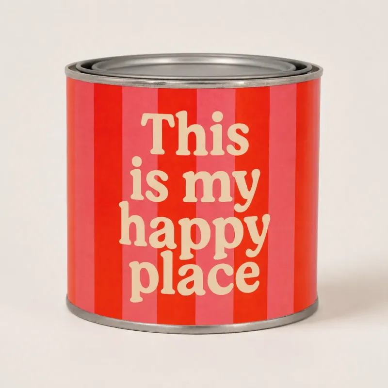 Tin Candle This Is My Happy Place: scented candle | Happyideas