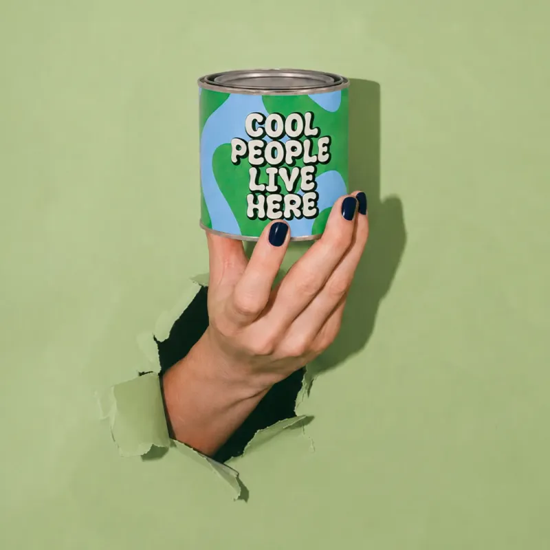 Tin Candle Cool People Live Here: scented candle | Happyideas