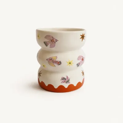 Taza con pájaros: taza bonita de cerámica | Happyideas
