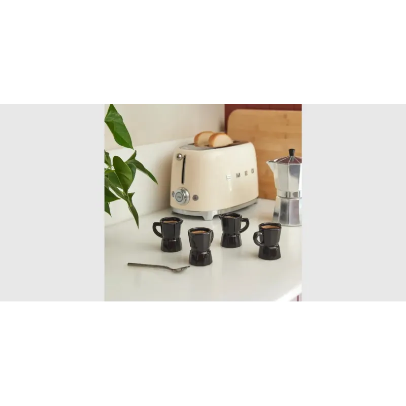 Set 4 Tazas Espresso Moka Black | Balvi
