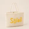 Soleil White Fabric Bag | Happyideas