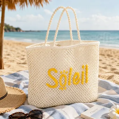 Soleil White Fabric Bag | Happyideas