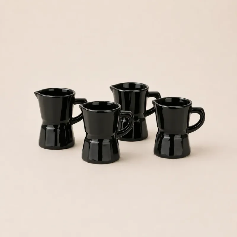 Set 4 Tazas Espresso Moka Negro| Happyideas.com
