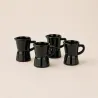 Set 4 Tazas Espresso Moka Negro| Happyideas.com