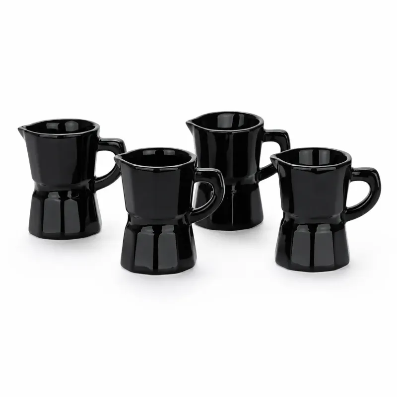 Set 4 Tazas Espresso Moka Negro| Happyideas.com