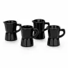Set 4 Tazas Espresso Moka Negro| Happyideas.com