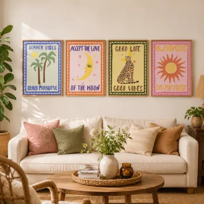 Cuadro Boho Good Vibes | Happyideas
