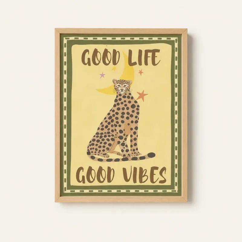 Boho Wall Art Good Vibes | Happyideas