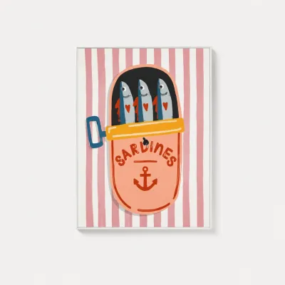 Cuadro Sardinas Rosa | Happyideas