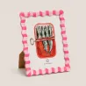 Marco Foto Rayas Sardinas Rojo | Happyideas