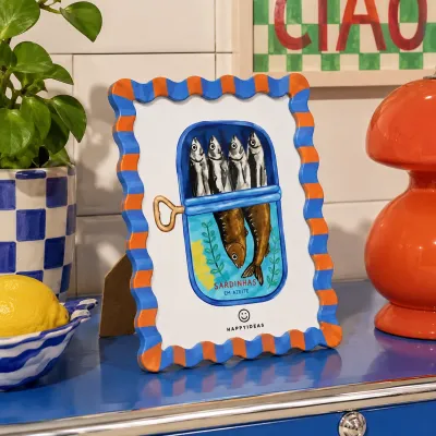 Marco Foto Rayas Sardinas Azul| Happyideas