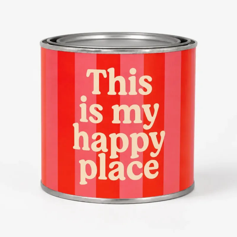 Tin Candle This Is My Happy Place: scented candle | Happyideas
