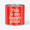 Tin Candle This Is My Happy Place: scented candle | Happyideas