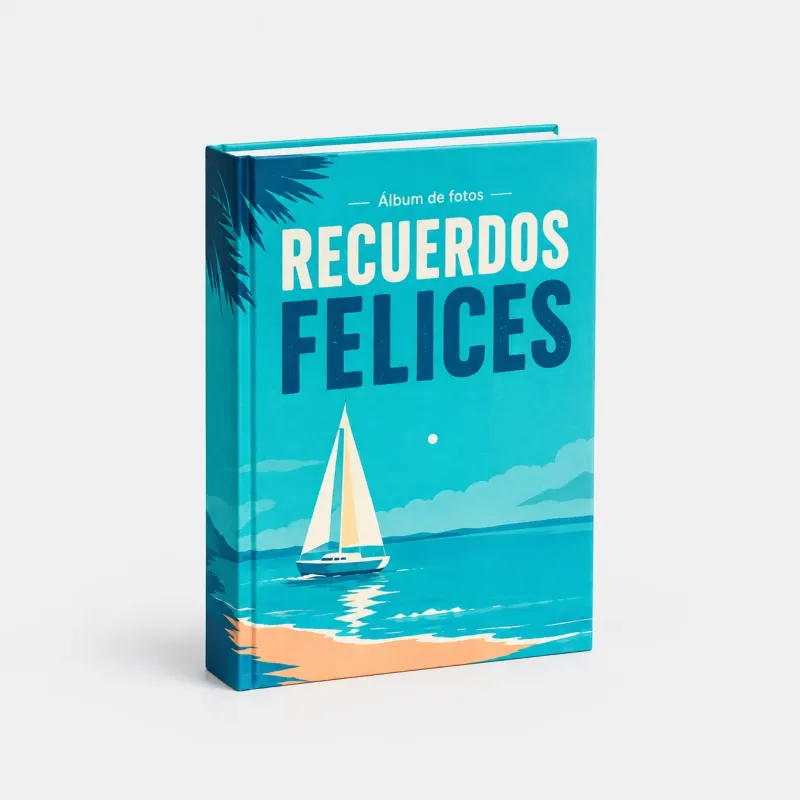 Recuerdos Felices Decorative Book-Shaped Photo Album