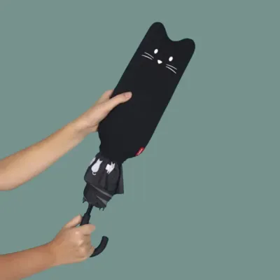 Paraguas Meow negro | Happyideas