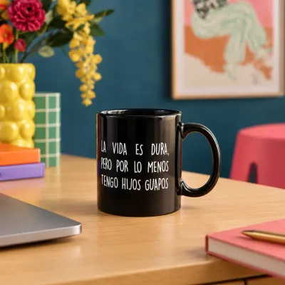 Taza La vida es dura, hijos guapos | Happyideas
