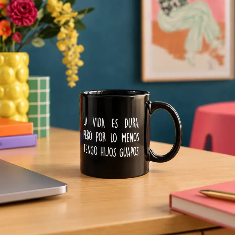 Mug La vida es dura | Happyideas