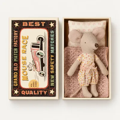 Peluche Ratón Hermana Caja Cerillas | Happyideas