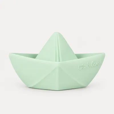 Juguete de Baño Barco Origami Mint Oli&Carol-Happyideas.com