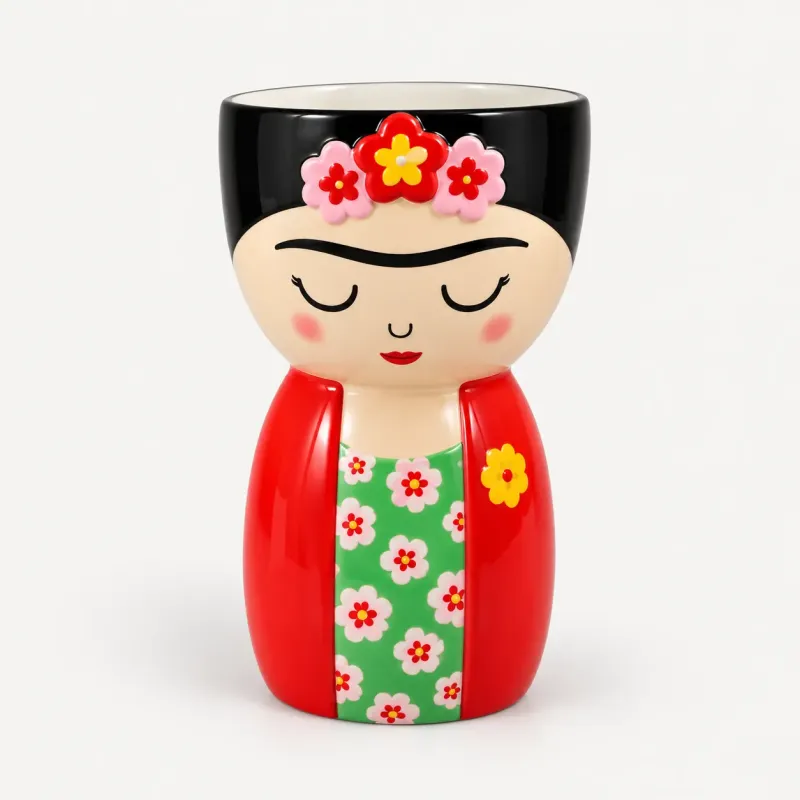 Frida Kahlo Plant Pot Large 19 cm | Happyideas