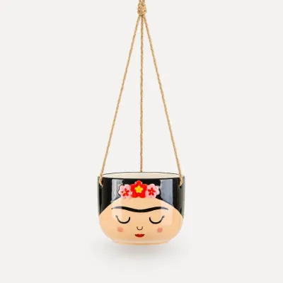 Maceta Frida colgante: maceta original | Happyideas