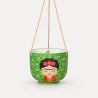 Maceta Frida colgante verde original | Happyideas