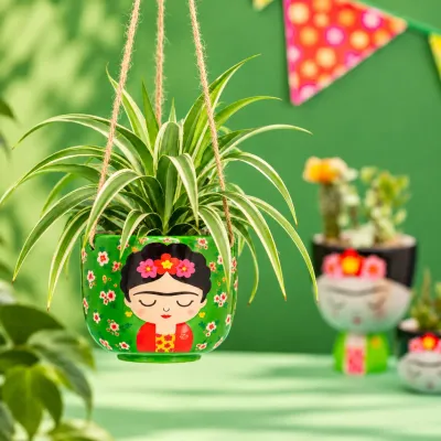 Frida green hanging flowerpot in Happy Ideas