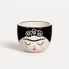 Frida Small Black and White Flowerpot at Happy Ideas
