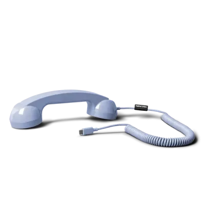 Auricular teléfono retro azul para móvil USB-C | Happyideas