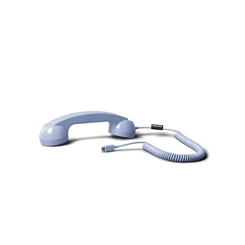 Auricular teléfono retro azul para móvil USB-C | Happyideas