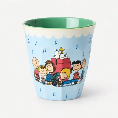 Vaso Snoopy y pandilla Peanuts azul de melamina | Happyideas
