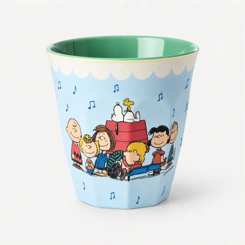 Vaso Snoopy y pandilla Peanuts azul de melamina | Happyideas