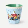 Blue Snoopy & Peanuts Gang Melamine Cup | Happyideas
