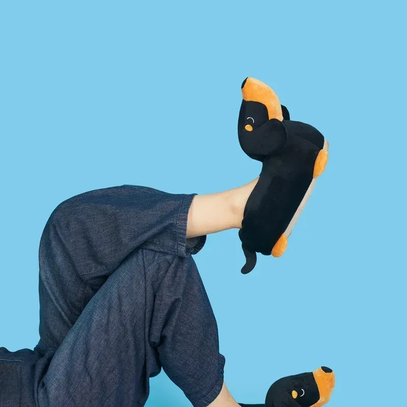 Black Dachshund House Slippers | Happyideas