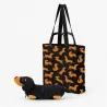 Black Dachshund Keychain Foldable Bag | Happyideas