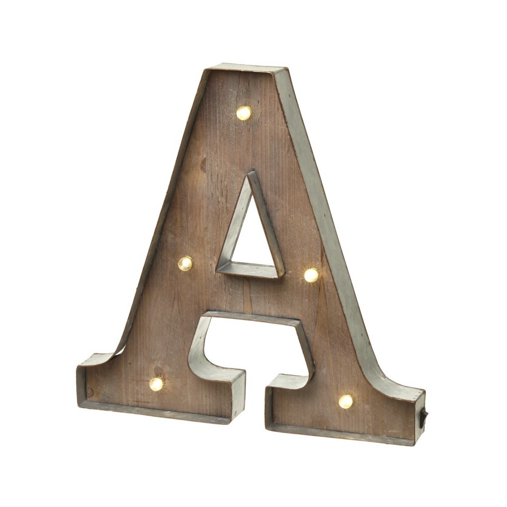 A letter with leds