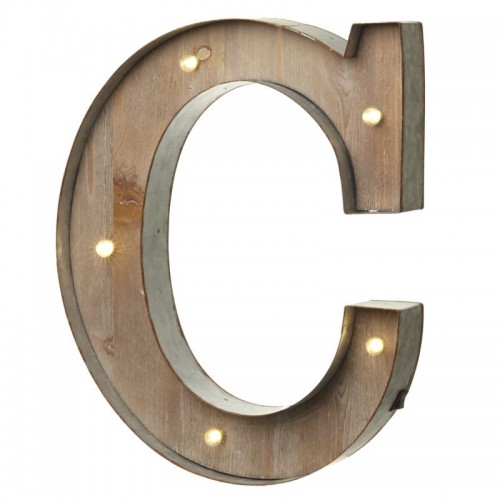 C letter with leds