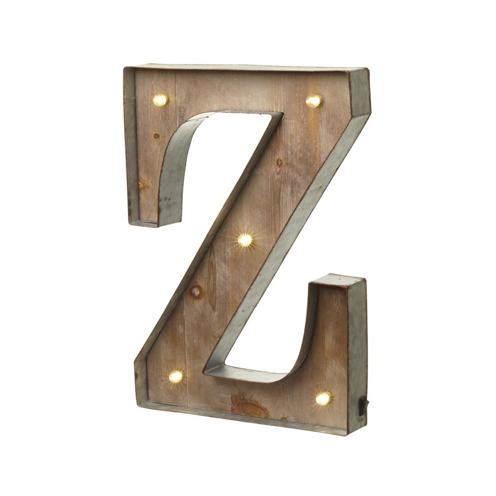 Z letter with leds