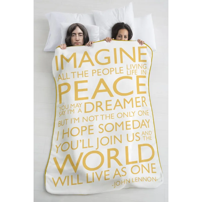 Blanket / Throw Imagine yellow
